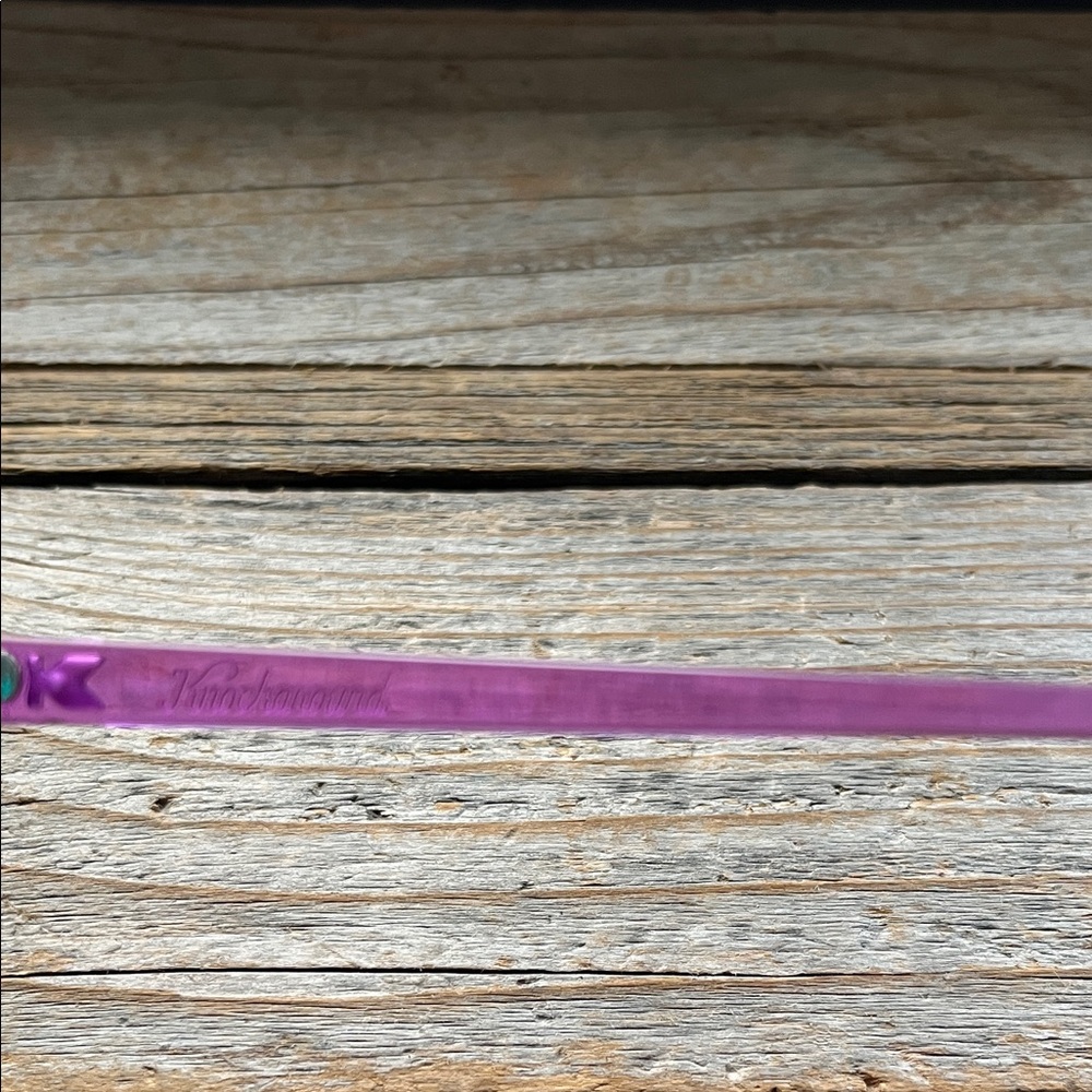 Vibrant Teal and Purple Sunglasses - Picture 3 of 7